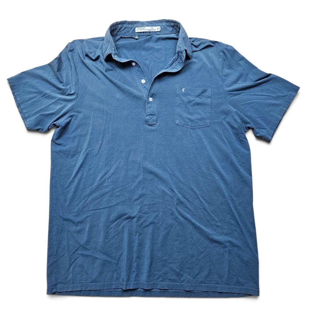 CRIQUET Performance Polo Shirt Men's XL Golf Preppy Elevated Casual Athleisure